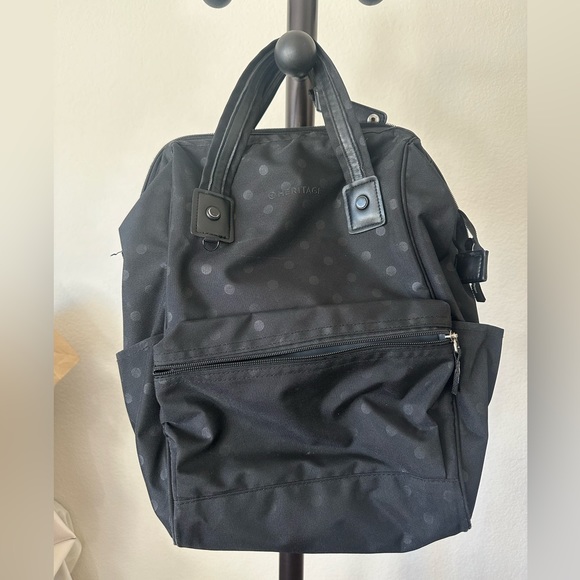 Black pokadot backpack - Picture 6 of 6